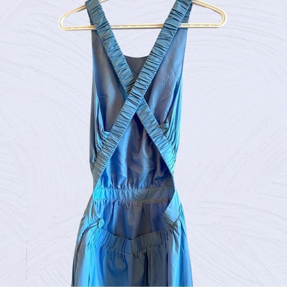 English Factory blue backless midi dress - Picture 8 of 15